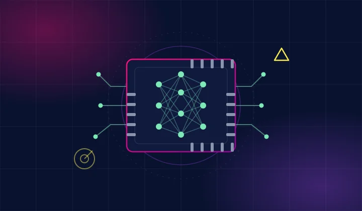 AI controller chip with neural network and circuit traces