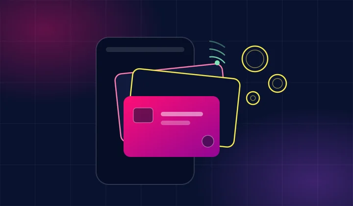 Mobile wallet with contactless payments and cards